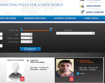 El perfil de los fugados que figuran como los más buscados de Interpol