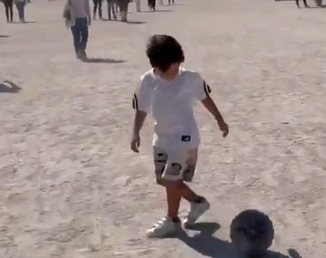 La verdad del video del Mateo Messi que gambetea a todos