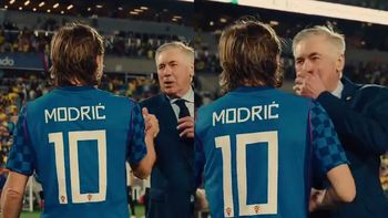 el divertido encuentro entre ancelotti y modri?: ¿tu no tienes un abuelo brasilero? el divertido encuentro entre ancelotti y modri?: ¿tu no tienes un abuelo brasilero?