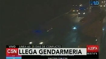 fuerte operativo de gendarmeria en panamericana para evitar un piquete de colectiveros fuerte operativo de gendarmeria en panamericana para evitar un piquete de colectiveros