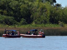 Prefectura, durante la búsqueda. Prefectura, durante la búsqueda.