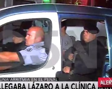 Lázaro Báez fue trasladado de urgencia por una arritmia cardíaca