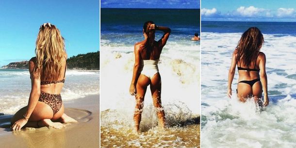 Tremendo físico: Florencia de la Ve lució sus curvas en Brasil