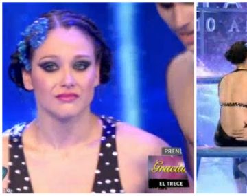 Barby Vélez se animó el aquadance pero terminó temblando y llorando
