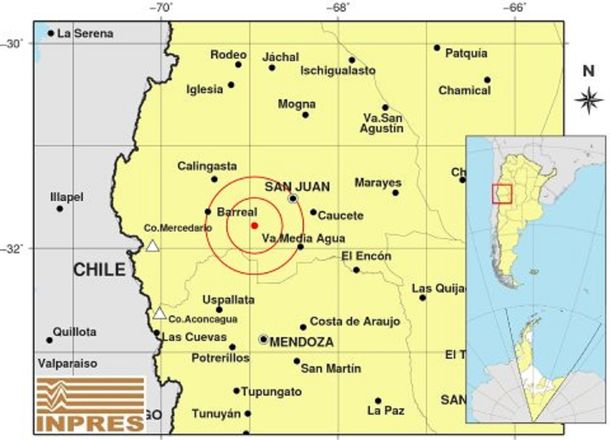 Un nuevo sismo de 5 grados afectó a San Juan