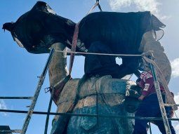 La estatua de Marcelo Gallardo llegó al Monumental