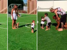 VIDEO: Mateo, el hijo de Leo Messi, empezó a caminar