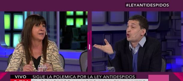 Sigue la polémica por la ley antidespidos: picante cruce entre oficialismo y oposición