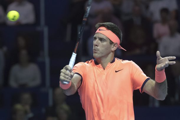 Juan Martín Del Potro venció al holandés Robin Haase por la primera ronda del ATP de Basilea