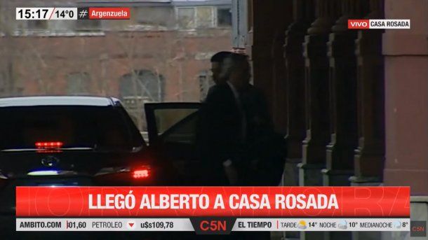 Así llegaba Alberto Fernández a la Casa Rosada