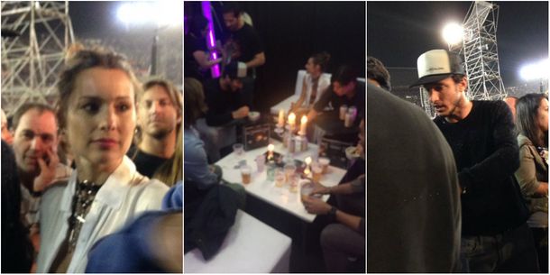 Pampita y Pico Mónaco en River