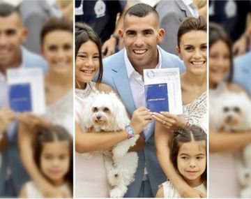 La mascota de Carlos Tevez, figura del casamiento&nbsp;