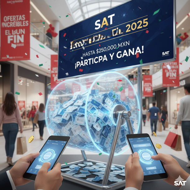 Sorteo del SAT 2025: así puedes participar y ganar hasta 250 mil pesos en El Buen Fin