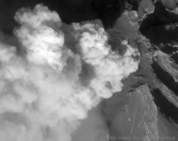 Mirá la erupción del Calbuco desde el espacio