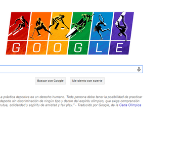 El doodle de Google por los JJ.OO. de invierno