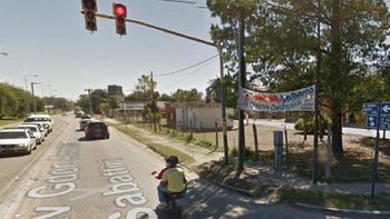 El lugar del accidente, según Google Street View El lugar del accidente, según Google Street View