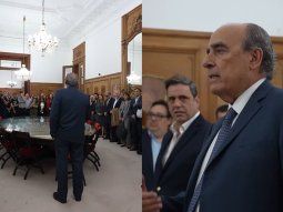 Guillermo Francos se despidió de los empleados de Casa Rosada. Guillermo Francos se despidió de los empleados de Casa Rosada.