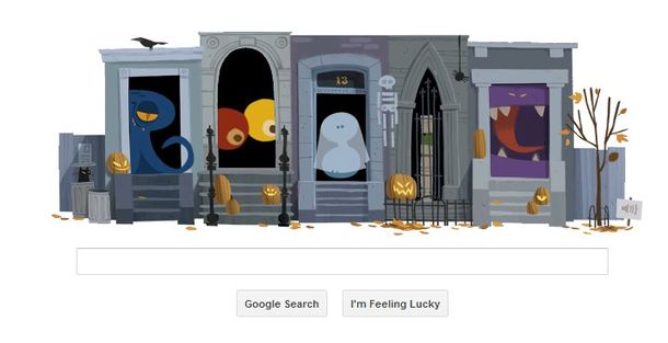 Google y su aterrador doodle para celebrar Halloween