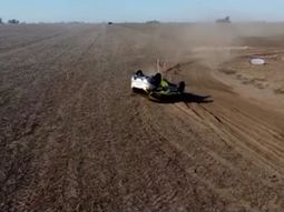 Impactante accidente: volcó, perdió el conocimiento y fue trasladada en helicóptero