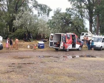 Una nena y su abuela murieron por el temporal. Foto: Conesa Informa Hoy.