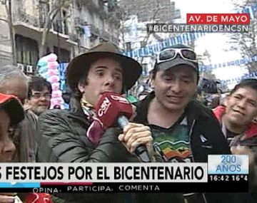 Le robaron la billetera a Robertito Funes durante los festejos por el Bicentenario