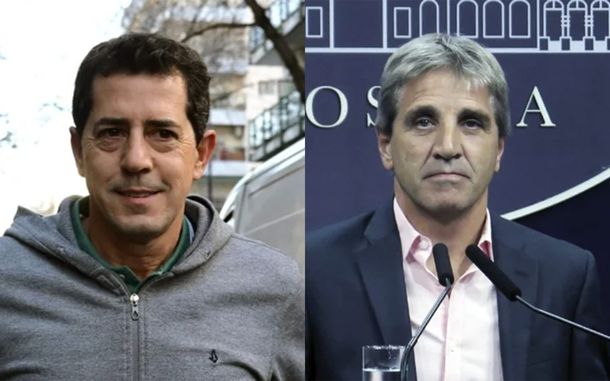 Wado de Pedro y Luis Caputo.