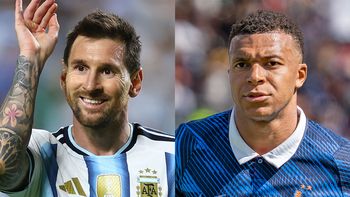Lionel Messi y Kylian Mbappé. Lionel Messi y Kylian Mbappé.