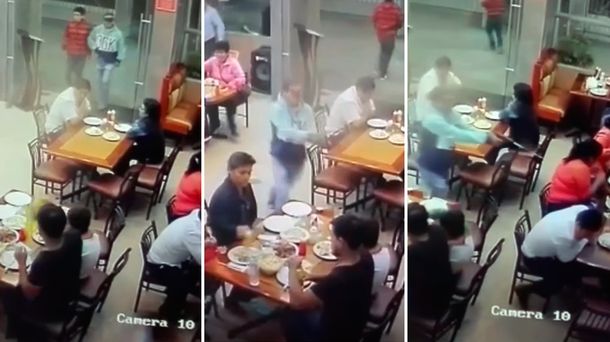 Impactante: registran un asesinato a sangre fría en un restaurante