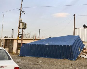 Violento temporal de viento en Chubut: volaron techos