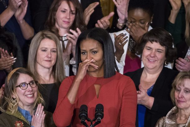Michelle Obama se mostró al natural