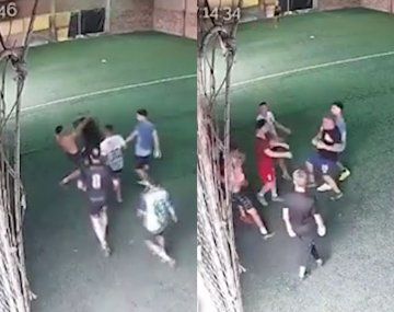 Escándalo en Rafaela: un fútbol entre amigos terminó en una violenta pelea