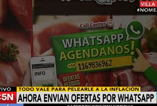 Carnicería 2.0: por la crisis, envían ofertas a clientes vía WhatsApp y dan premios