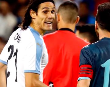 Cavani habló sobre su pelea con Messi en el duelo entre Argentina y Uruguay: Y sí