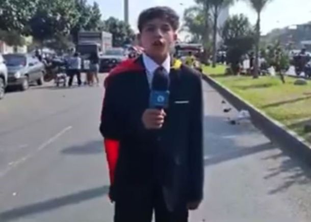 Pol Deportes: el joven peruano que relató la final de la Copa Libertadores desde un cerro y se volvió viral
