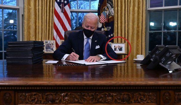 El presidente de Estados Unidos, Joe Biden, desde la Oficina Oval de la Casa Blanca