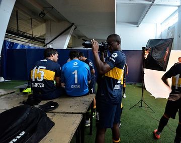 El divertido backstage de la foto oficial de Boca