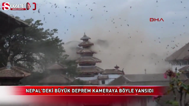 Un turista graba el momento exacto en el que comienza el terremoto en Nepal