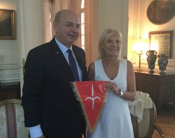 Roberto Dipiazza y Claudia DAtri