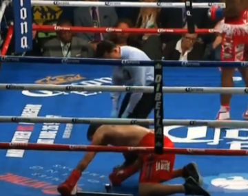 ¿Heiland subió al ring lesionado? Mirá el video del pesaje