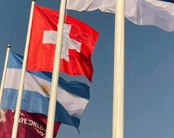 Así flamea la bandera argentina en Qatar tras la clasificación