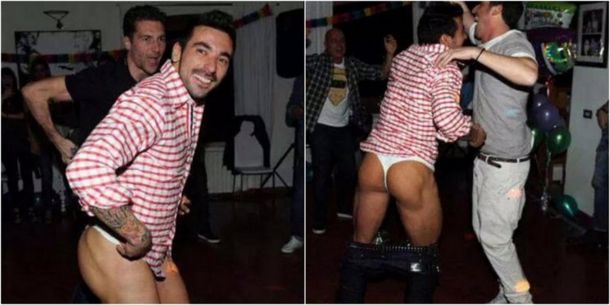 Las polémicas fotos del Pocho Lavezzi durante una fiesta