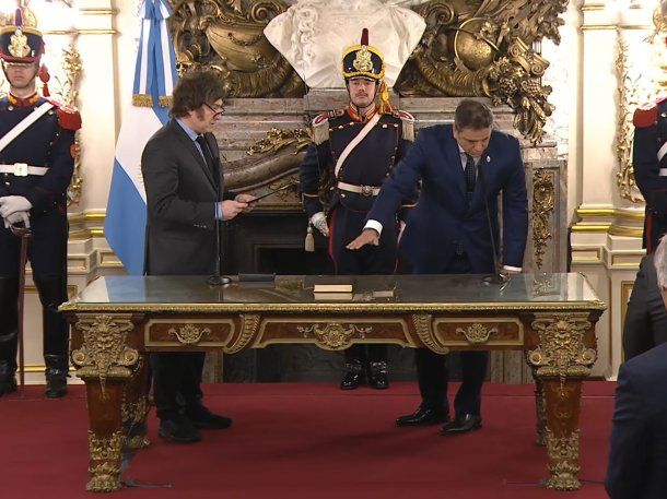 Así juró Lisandro Catalán como nuevo ministro del Interior