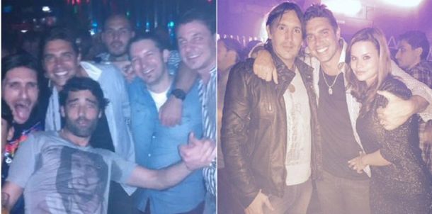 Lo controló de cerca: Matías Alé hizo la despedida de soltero con su novia