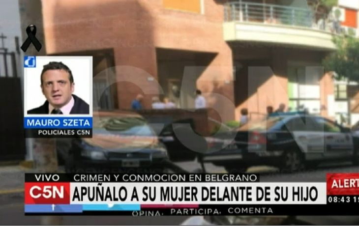 Horror en Belgrano: mató a puñaladas a su mujer frente a  su hijo de 9 años