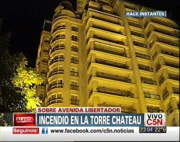 Se incendió un departamento en un edificio de Nuñez