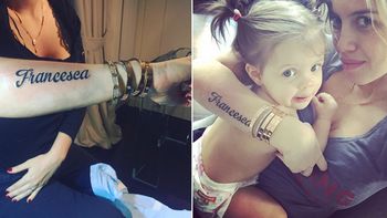 el jugado tatuaje de wanda nara con el nombre de su hija el jugado tatuaje de wanda nara con el nombre de su hija
