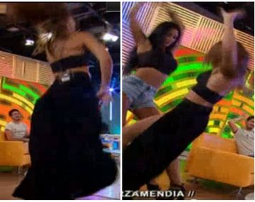 Tremendo golpe de Mariana Brey mientras bailaba