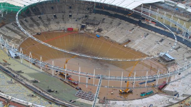 Más problemas para el Mundial: ahora se inundó el Maracaná