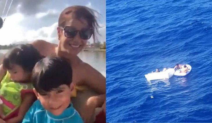 Rescataron a dos niños a la deriva, abrazados al cadáver de su madre
