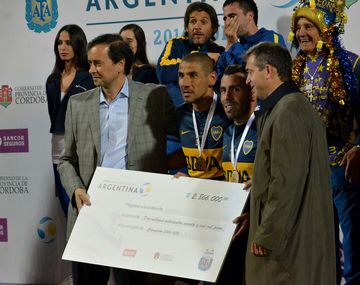 Los festejos de Boca tras ganar la Copa Argentina